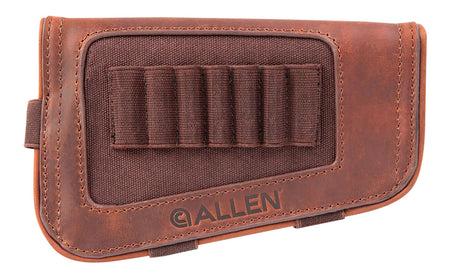 Allen 8517 New Castle Leather Buttstock Cartridge Carrier 7 Round Rifle Mount