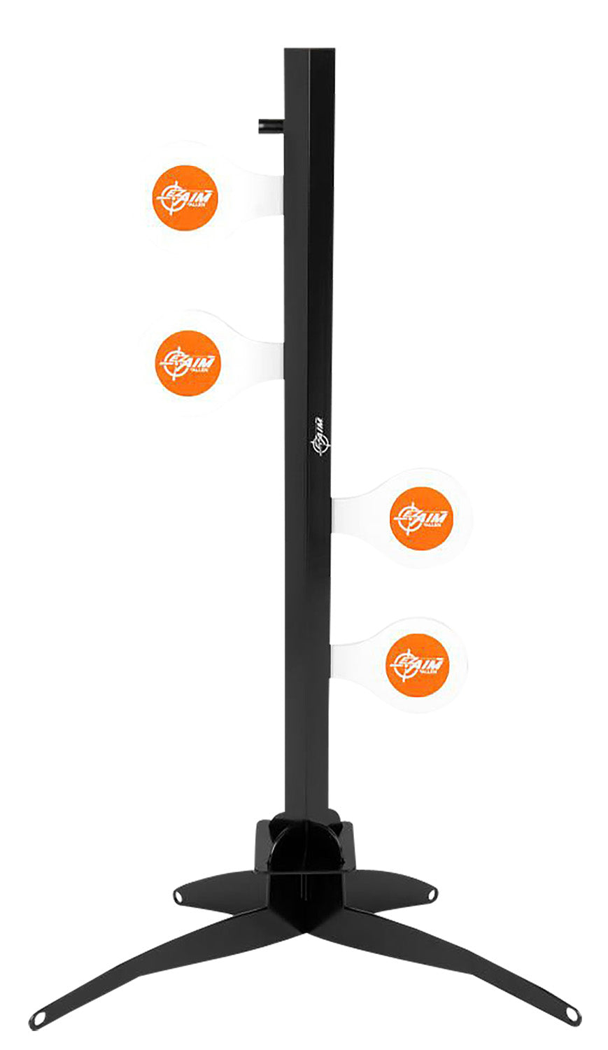 EZ-Aim 15633 Speed Zone Rimfire Dueling Tree, Steel, 4 Target Paddles, Orange/White