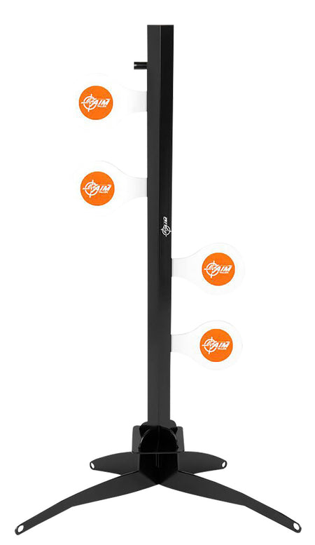 EZ-Aim 15633 Speed Zone Rimfire Dueling Tree, Steel, 4 Target Paddles, Orange/White