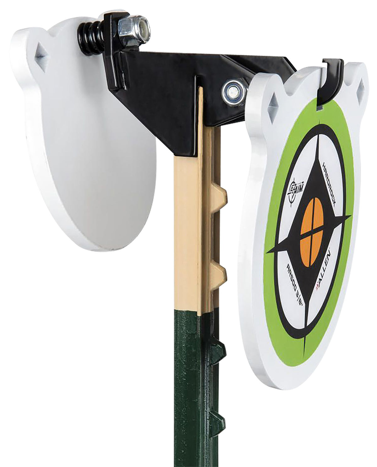 EZ-Aim 15634 Fence Topper Gong Hook with Recoil Spring, 7" Steel, Black/Brown