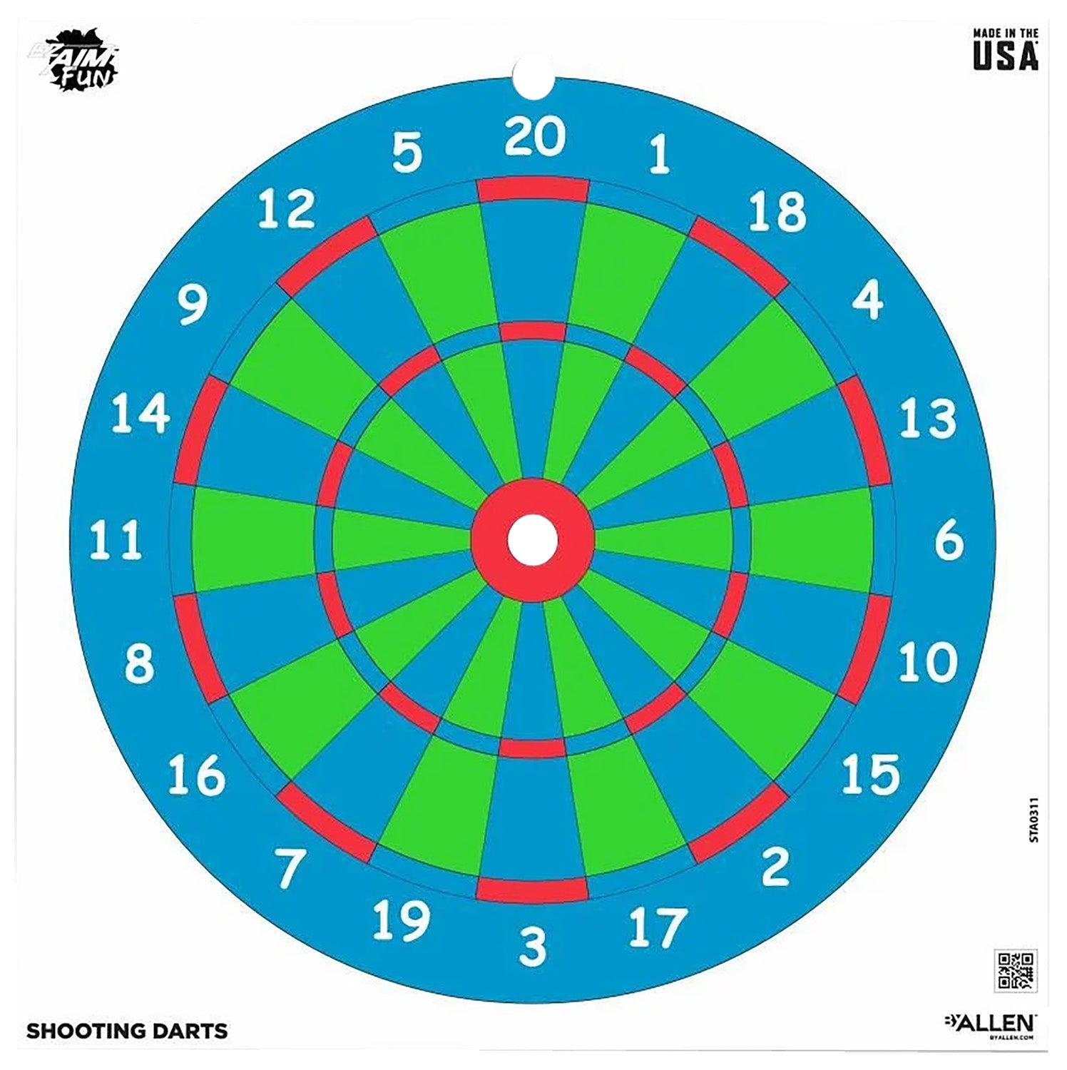 EZ-Aim 15640 Fun Series Wall Paper Targets, 12"x12", Multi-Color, 9-Count