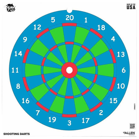 EZ-Aim 15640 Fun Series Wall Paper Targets, 12"x12", Multi-Color, 9-Count