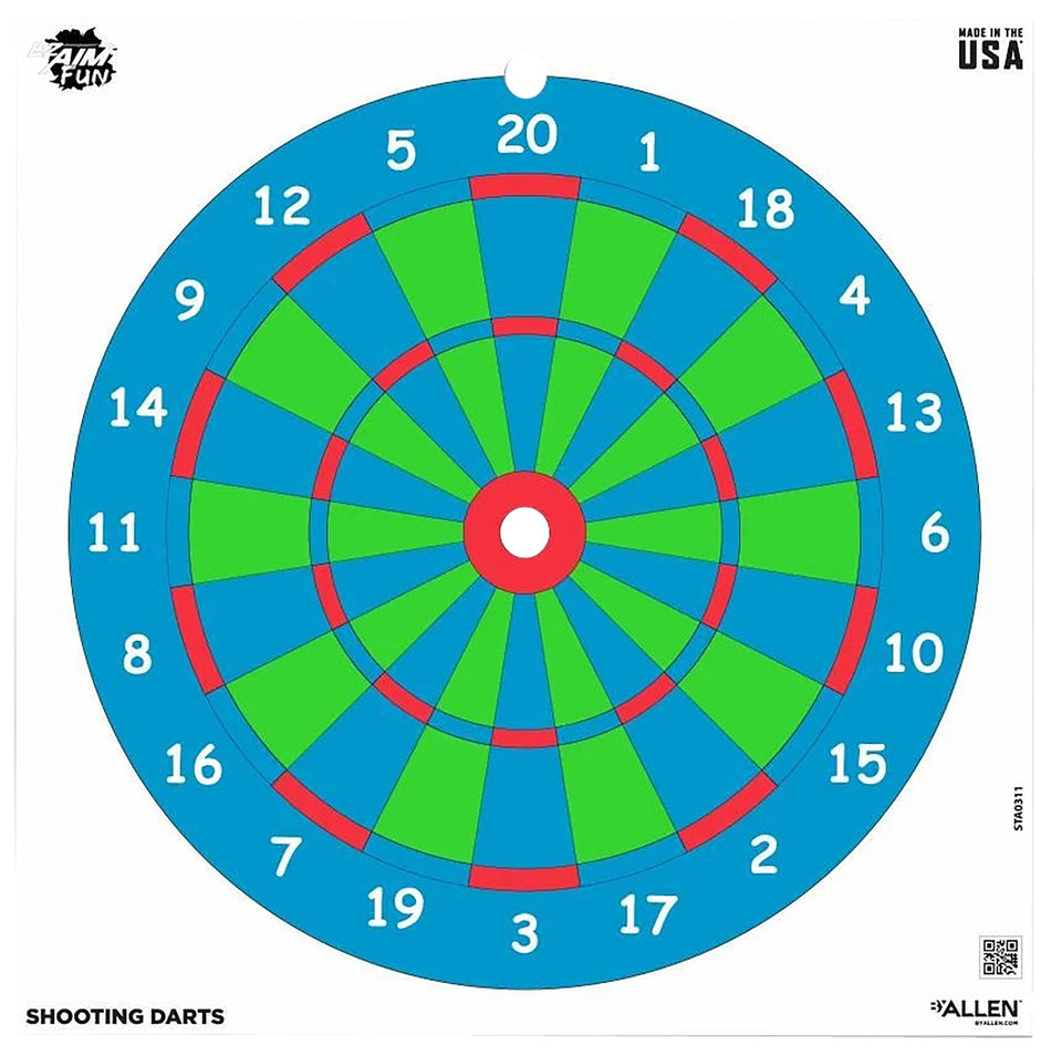 EZ-Aim 15640 Fun Series Wall Paper Targets, 12"x12", Multi-Color, 9-Count