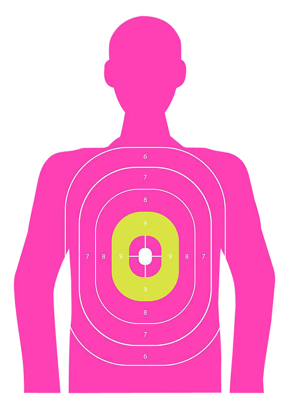 EZ-Aim 15653 Fun Series In the Pink Silhouette Paper Targets, 3-Count
