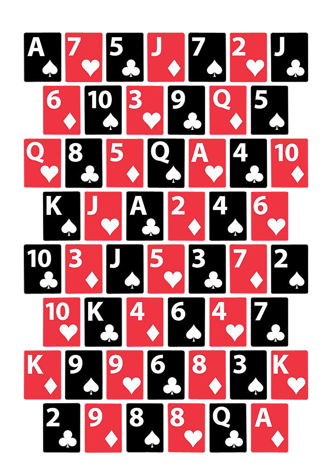 EZ-Aim 15655 Fun House of Cards Wall Paper Target 23" x 35" Black/Red/White 3-Pack
