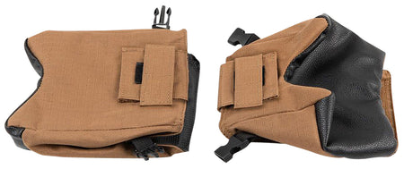 Allen X-Focus 18419 Unfilled Shooting Bag Combo Front Rear Tan Black 600 Denier Polyester