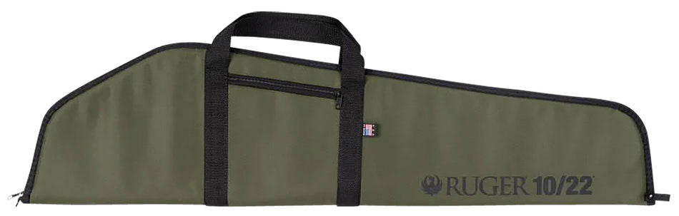 Ruger 10/22 40" Olive Soft Rifle Case Lockable D-Ring Zipper with Ruger Logo