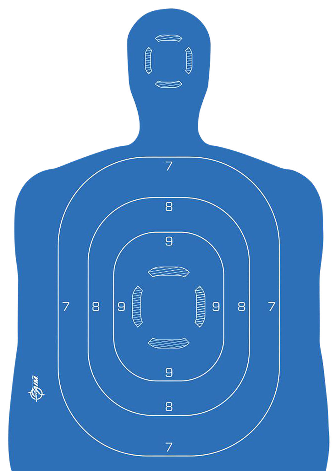 EZ-Aim 15579 Self-Adhesive Reactive Silhouette Paper Target Kit with Corrugated Backer