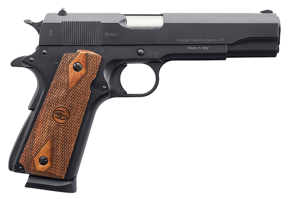 Charles Daly 1911 Field Full-Size 9mm Luger 10+1 5" Pistol - Stainless Barrel, Walnut Grips