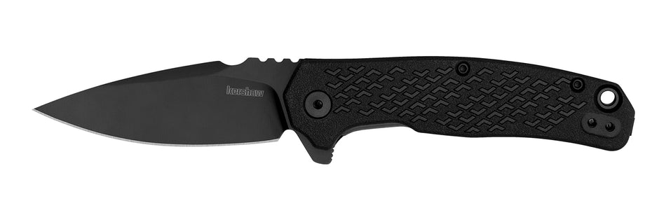 Kershaw Conduit 1407 2.90" Assisted Opening Spear Point 8Cr13MoV Blade, Black Glass-Filled Nylon Handle, Reversible Pocket Clip