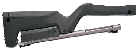 Tactical Solutions X-Ring Takedown Barrel & Magpul Backpacker Stock Combo 22 LR 16.5" Gunmetal Gray Fluted Threaded Fiber Optic Ruger 10/22 Takedown