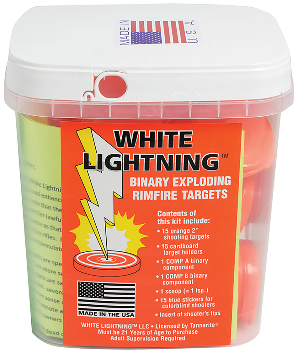Tannerite WLK White Lightning Rimfire Reactive Target Kit 90 Targets with Holders