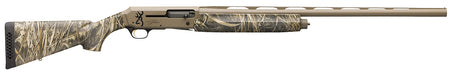 Browning 011434204 Silver Field 12 Gauge 3.5" 4+1 (2.75") 28", FDE Barrel/Rec, Realtree Max-7 Camo Synthetic Stock With Textured Gripping Surface