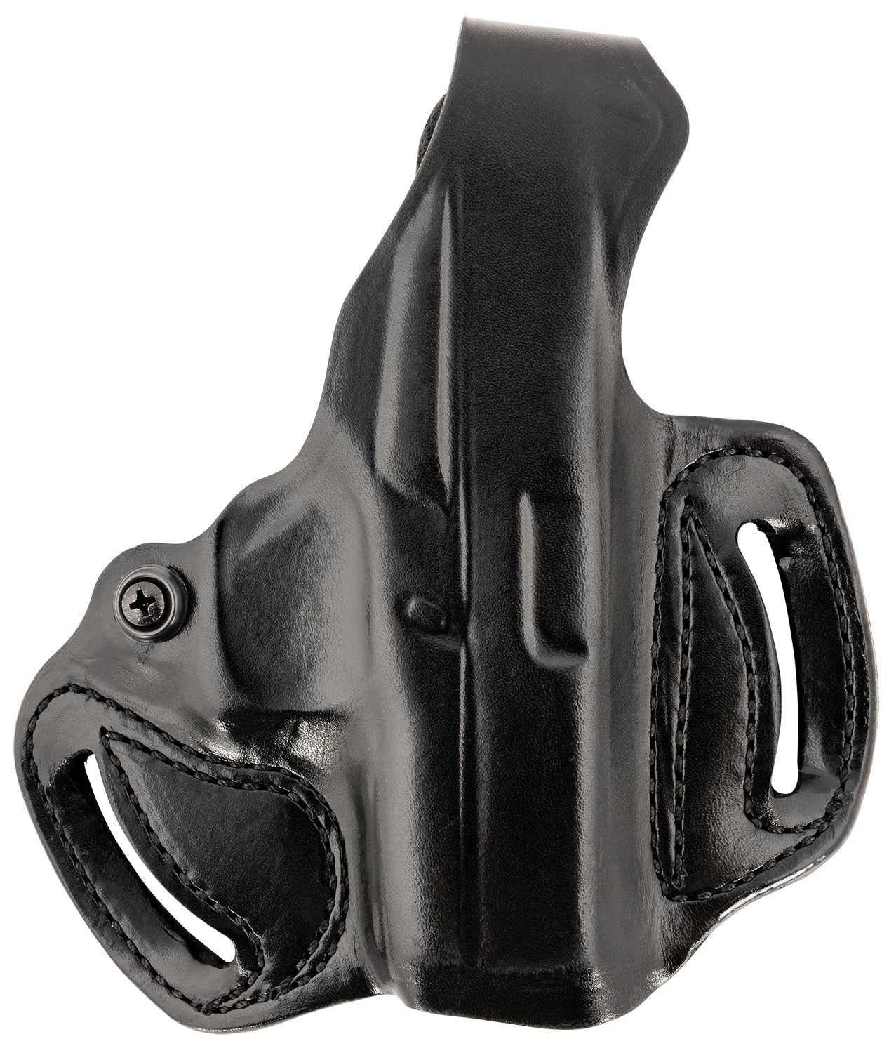 DeSantis Thumb Break Mini Slide OWB Black Leather Belt Slide Holster Glock 43/43X/48 RH