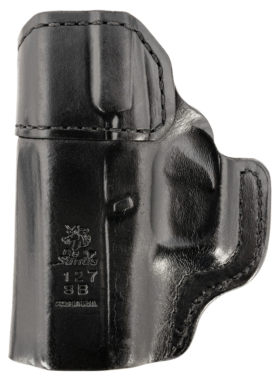 DeSantis Inside Heat IWB Holster Black Leather Fits Glock 43/43x Right Hand