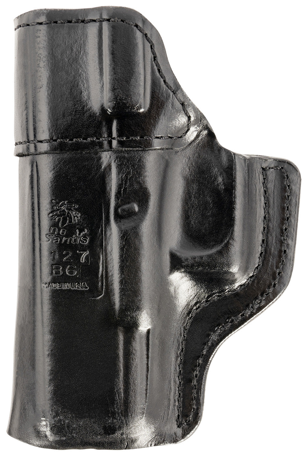 DeSantis Inside Heat IWB Holster Black Leather Fits Glock 19/19 Gen 5/19X/23/32/45 Right Hand