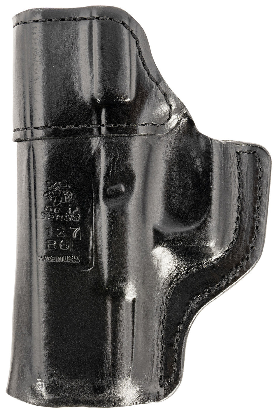 DeSantis Inside Heat IWB Holster Black Leather Fits Glock 19/19 Gen 5/19X/23/32/45 Right Hand