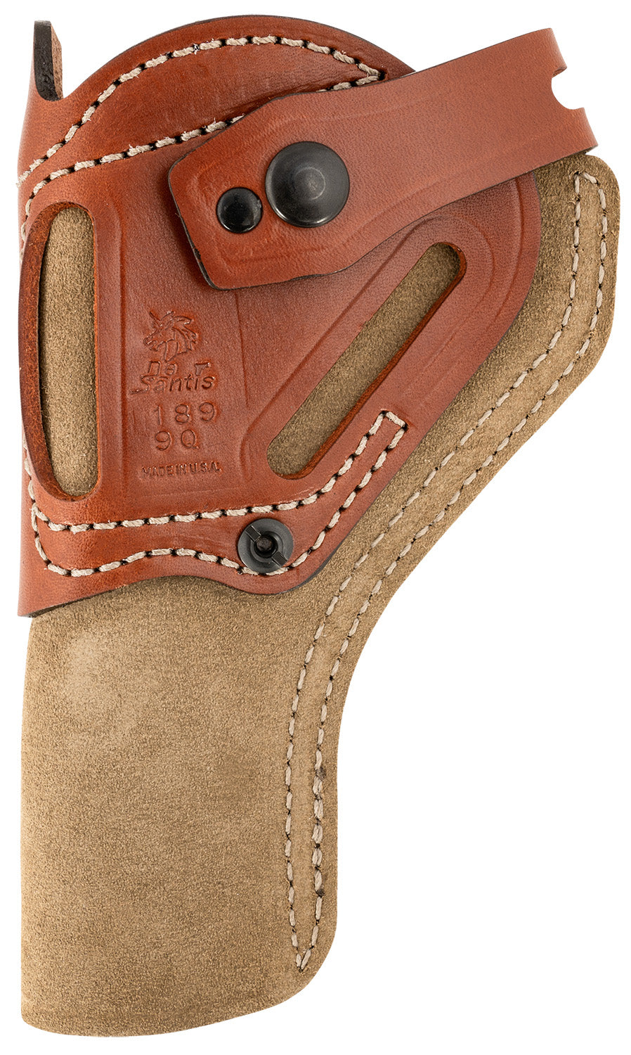 DeSantis Wild Hog Field & Range OWB Holster Natural Leather Fits Ruger Wrangler 4 5/8" & Heritage Rough Rider Ambi