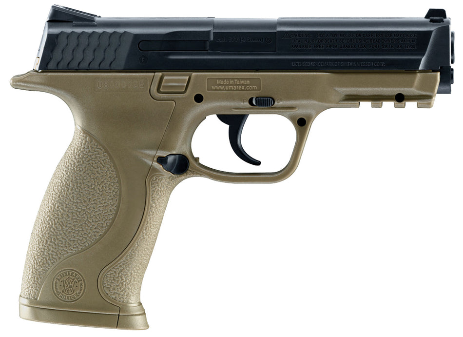 Umarex 2255051 Smith & Wesson M&P CO2 .177 BB Air Pistol 19 Round FDE Polymer Frame