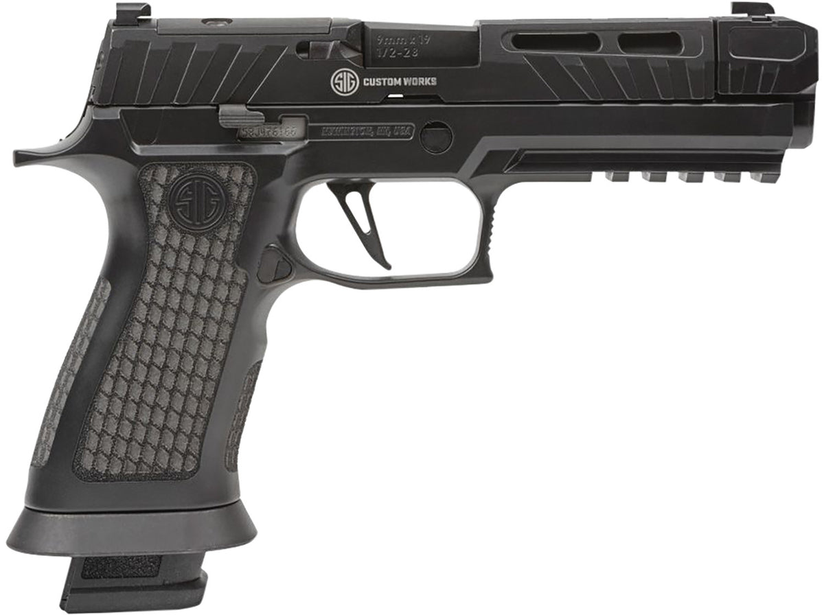 Sig Sauer P320 XSeries 9mm Pistol, 4.60" Threaded Barrel, 21-Round, Black Cerakote
