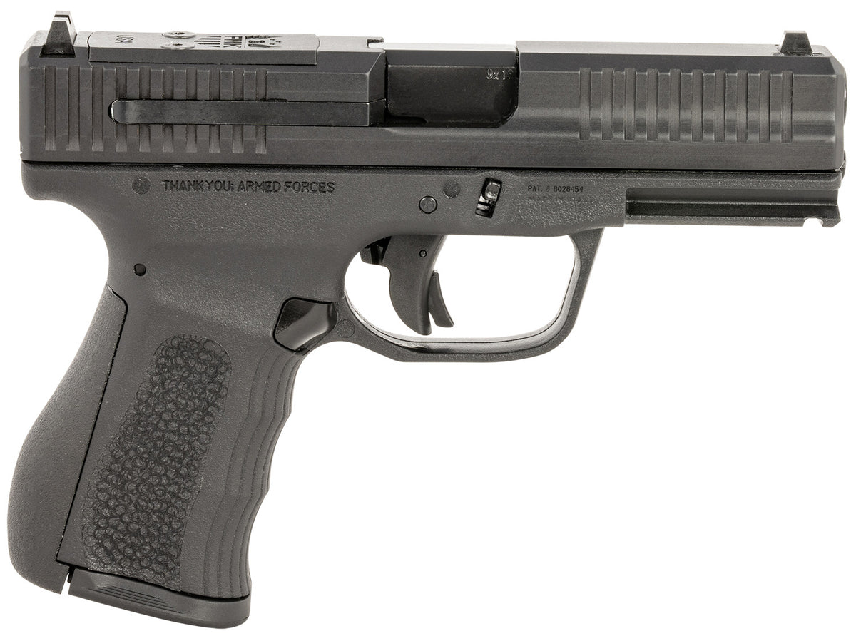 FMK G3 9mm Luger Pistol, 14+1 Capacity, 4" Stainless Barrel, Optic-Cut Slide, Black Frame