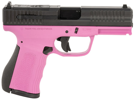FMK G3 FMKG49PK 9mm Luger Pistol, 14+1 Capacity, 4" Stainless Barrel, Pink Frame w/Picatinny Rail