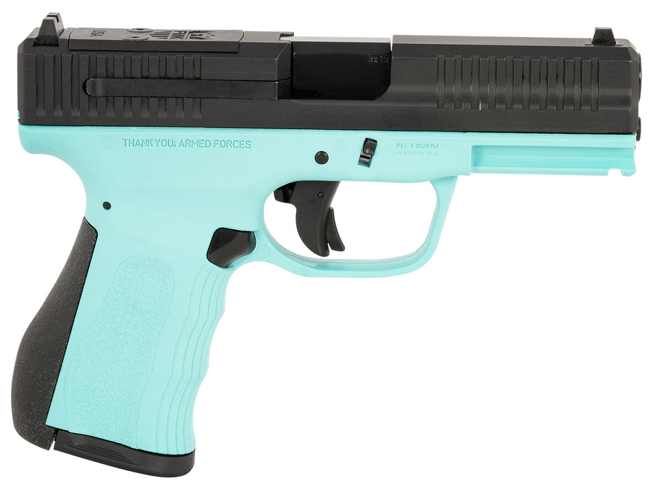 FMK G3 FMKG49BJ 9mm Luger Pistol, 14+1 Capacity, 4" Stainless Barrel, Blue Jay Frame w/Picatinny Rail