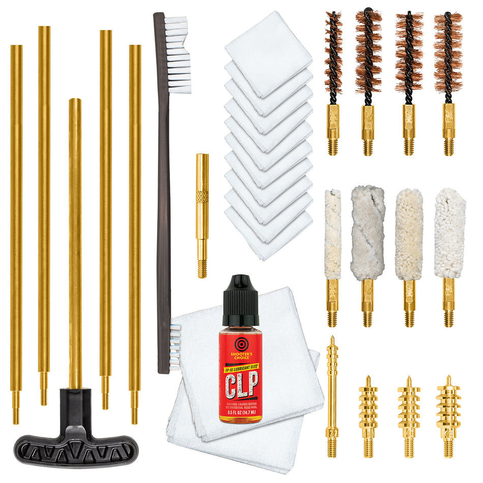 Otis FGSRSMCP Multi-Caliber Pistol Maintenance Cleaning Kit with Brass Rods