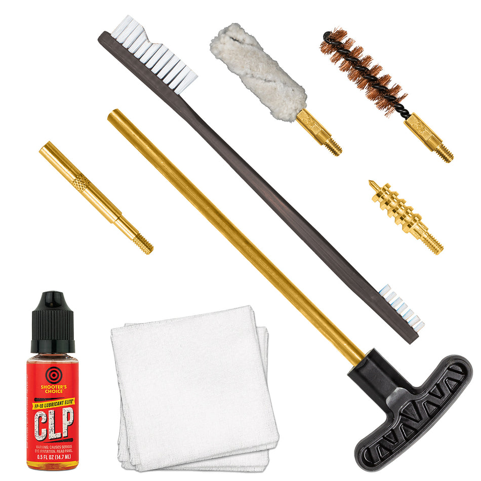 Otis FGSRS9MM 9mm/.38 Cal Pistol Cleaning Kit with Brass Rod Yellow Case