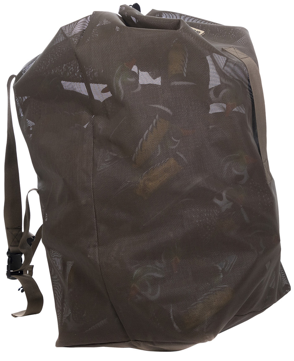 Higdon Small Decoy Carry Bag Black PVC Mesh Backpack Straps 39"x18"x15" Up to 36 Decoys