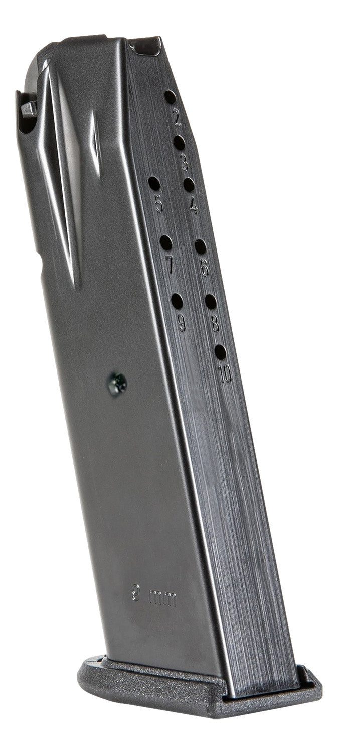 Walther Arms 2867541 PDP Full Size 9mm Luger 10rd Pistol Magazine Black Aluminum