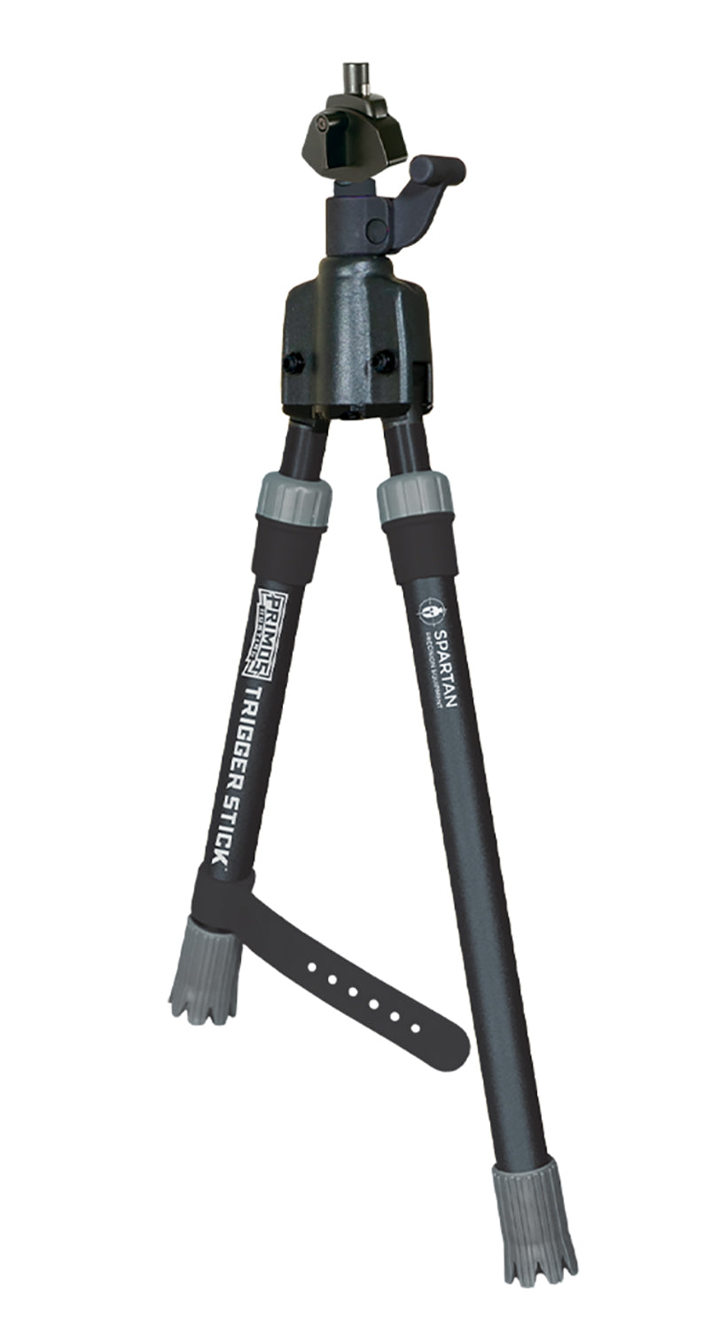Primos Trigger Stick Short Gun-Mounted Bipod, Spartan Precision Magnetic, Black, 12"-16.5"
