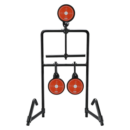 Champion Triple Gong Auto Reset Handgun Steel Shooting Target Black/Orange 3-Piece
