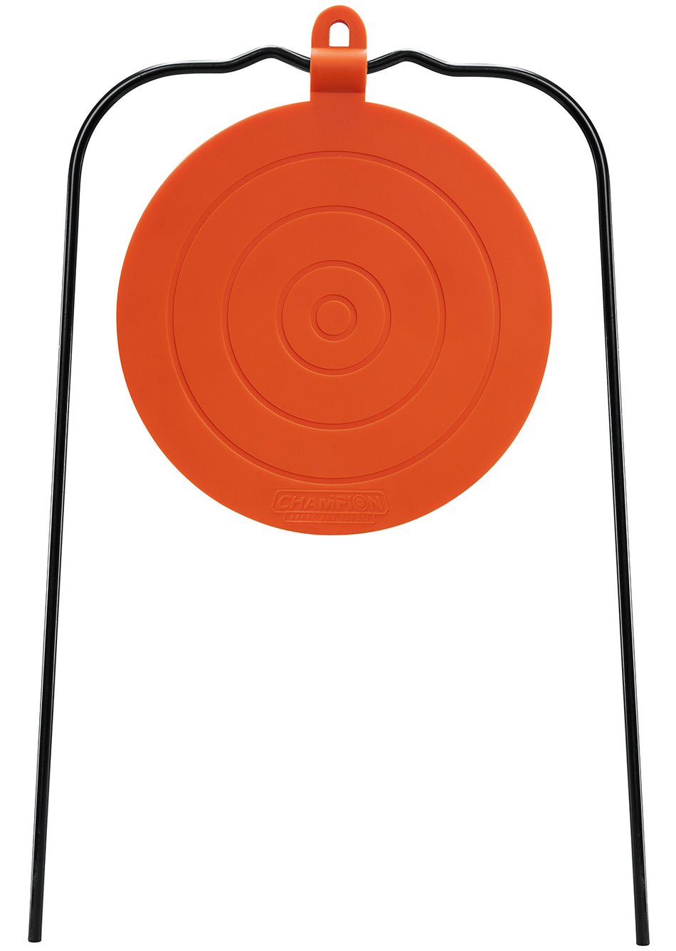Champion Centerfire Hanging Metal Gong Shooting Target Black/Orange Steel