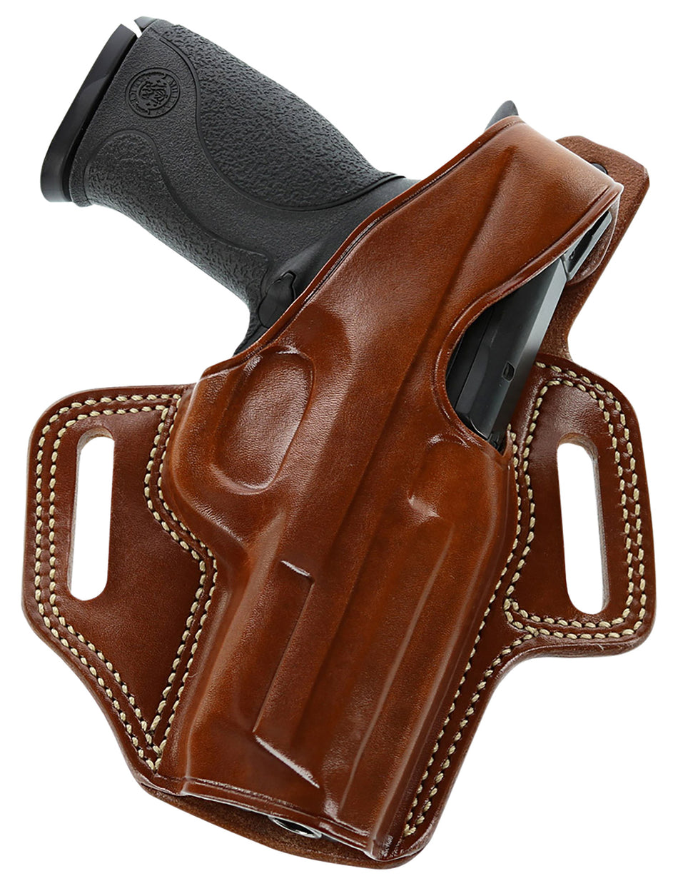 Galco Fletch FL838R OWB Tan Leather Belt Slide Holster, Fits Sig P365 with or without Red Dot, Right Hand