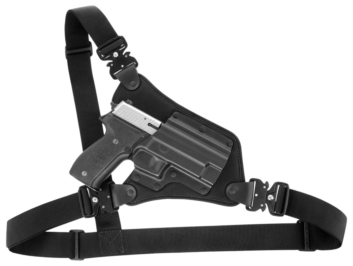 Galco High Ready HR820RB Black Kydex/Nylon Shoulder/Torso Chest Holster, Fits Sig P320 Full-Size and M17, RH