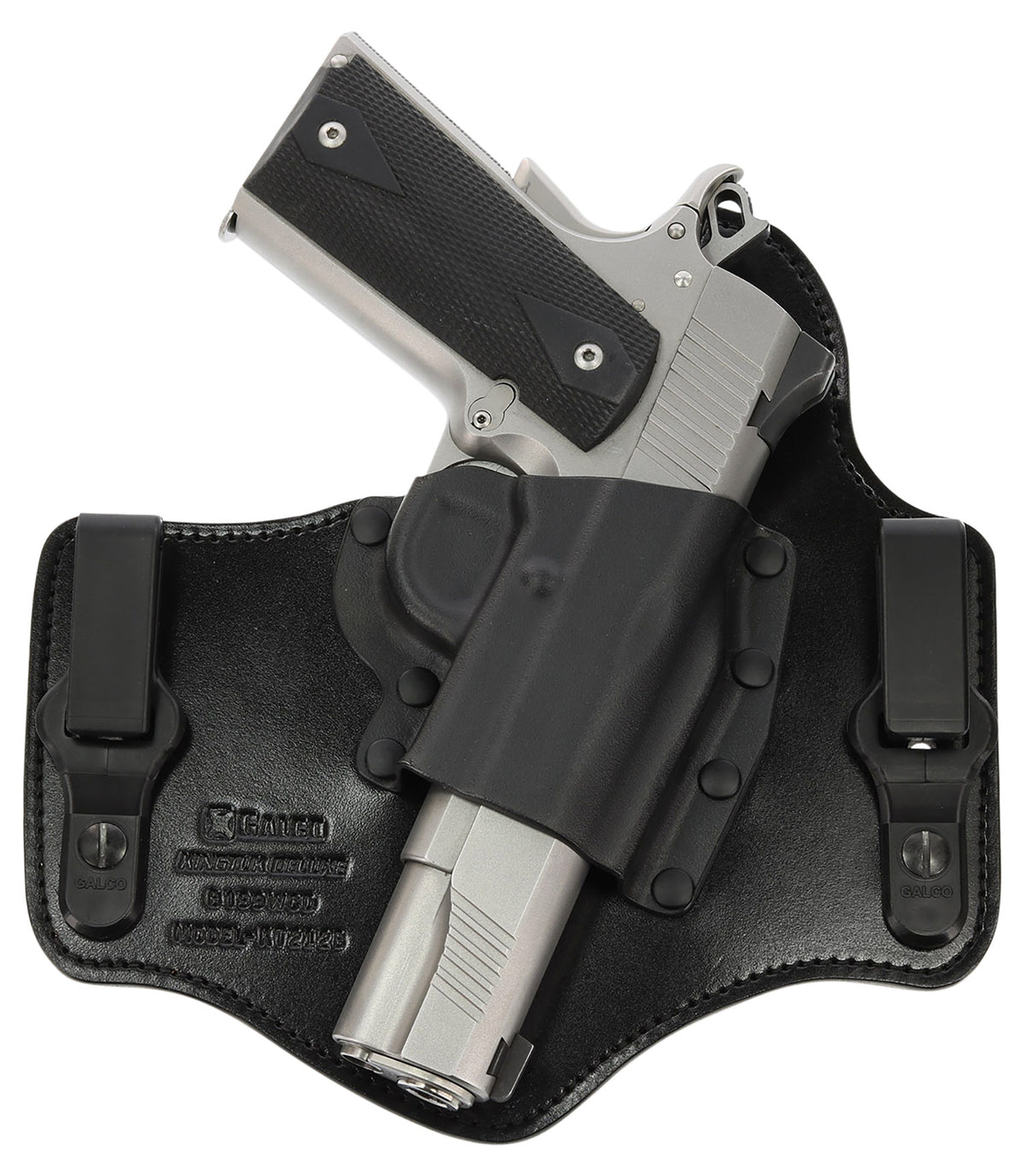 Galco KingTuk Deluxe IWB KT870RB Black Kydex/Leather Fits Sig P365/XL/5X UniClip Right Hand