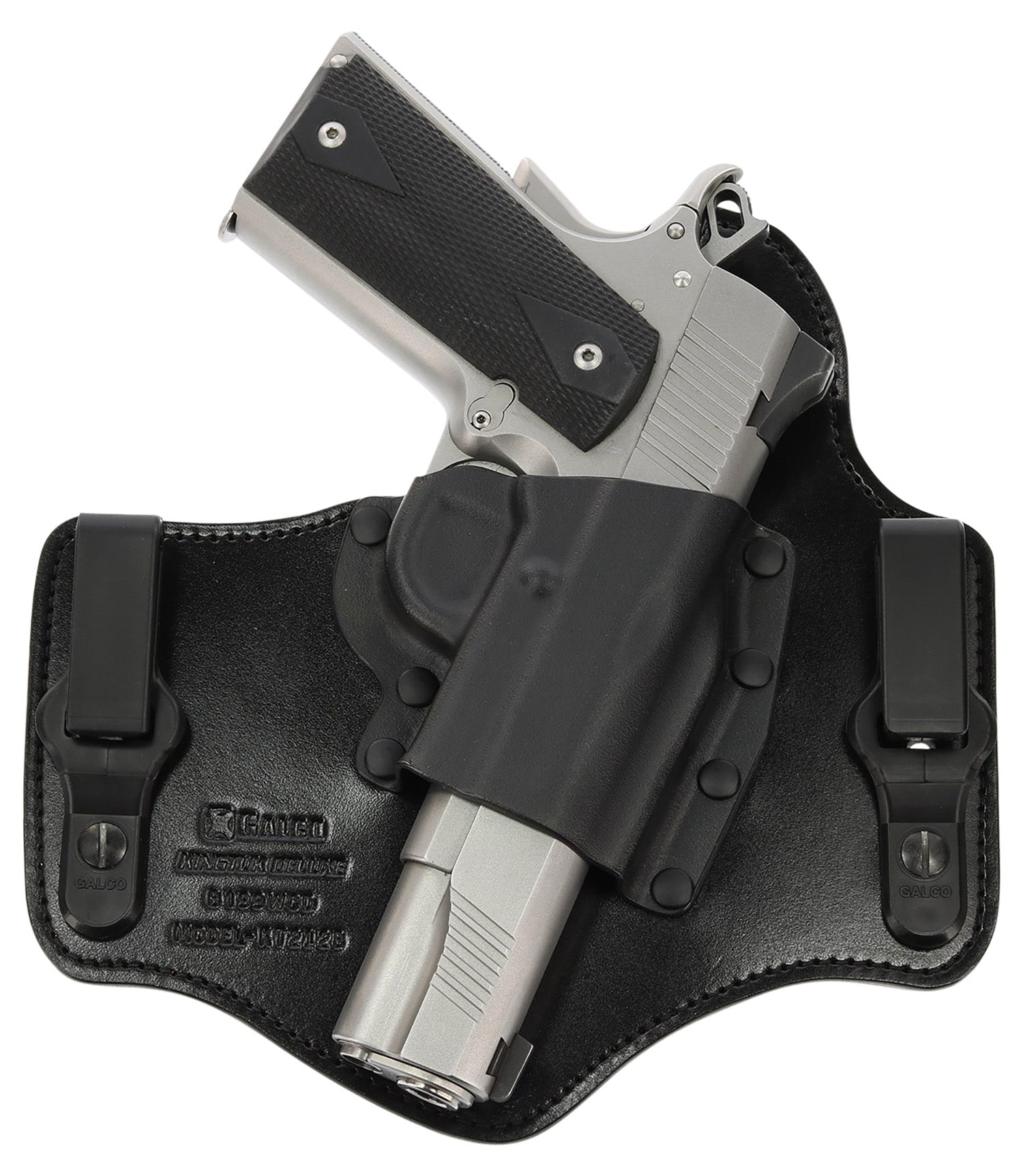 Galco KingTuk Deluxe IWB KT870RB Black Kydex/Leather Fits Sig P365/XL/5X UniClip Right Hand