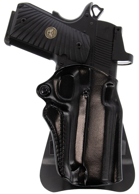 Galco Speed Master 2.0 SM2-800B Black Leather OWB Paddle Fits Glock 43/43X/CZ P-10M Right Hand