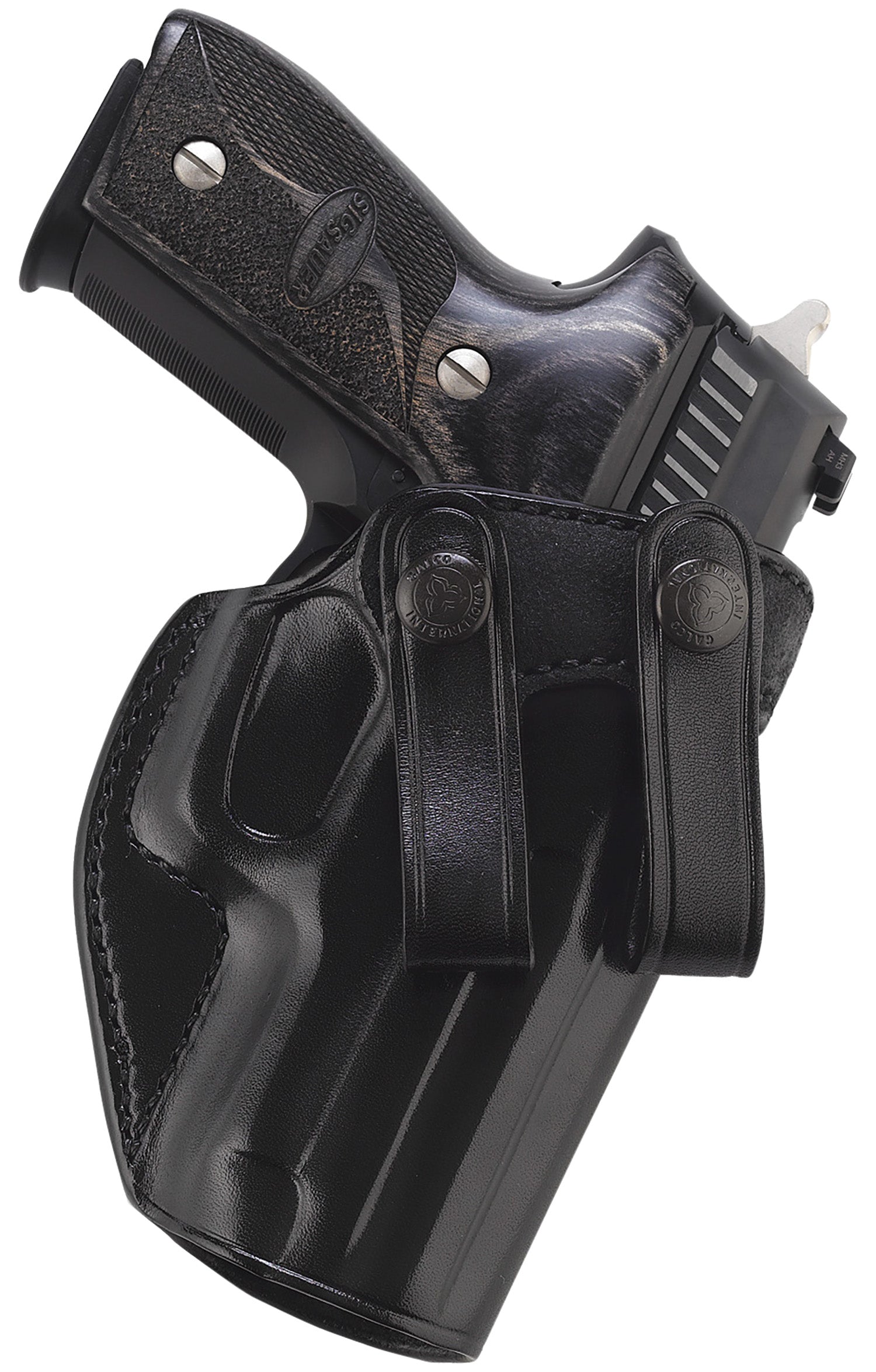 Galco Summer Comfort SUM838B Black Leather IWB Belt Loop Fits Glock 42/Sig P365 SAS/STD/.380 RH