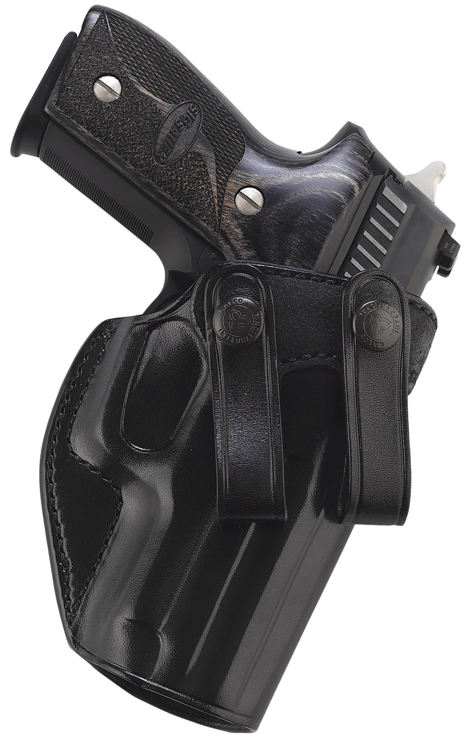 Galco Summer Comfort SUM270B Black Leather IWB Belt Loop Fits Browning Hi-Power/SA-35/Girsan MC P35 RH