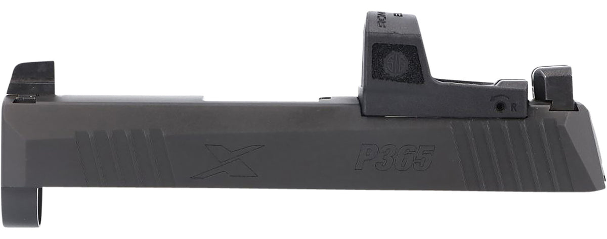 Sig Sauer P365X Factory Slide Assembly 9mm Luger Black Nitron Stainless Steel Serrated Optic Cut with XRAY3 Day/Night Sights