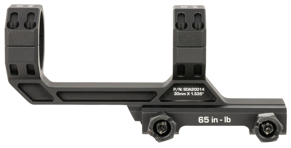 Sig Sauer SOA20015 Alpha MSR 34mm Scope Mount/Ring Combo Black Anodized Aluminum 0 MOA
