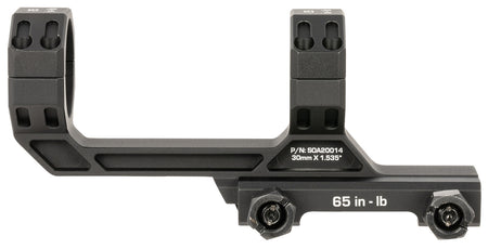 Sig Sauer SOA20015 Alpha MSR 34mm Scope Mount/Ring Combo Black Anodized Aluminum 0 MOA