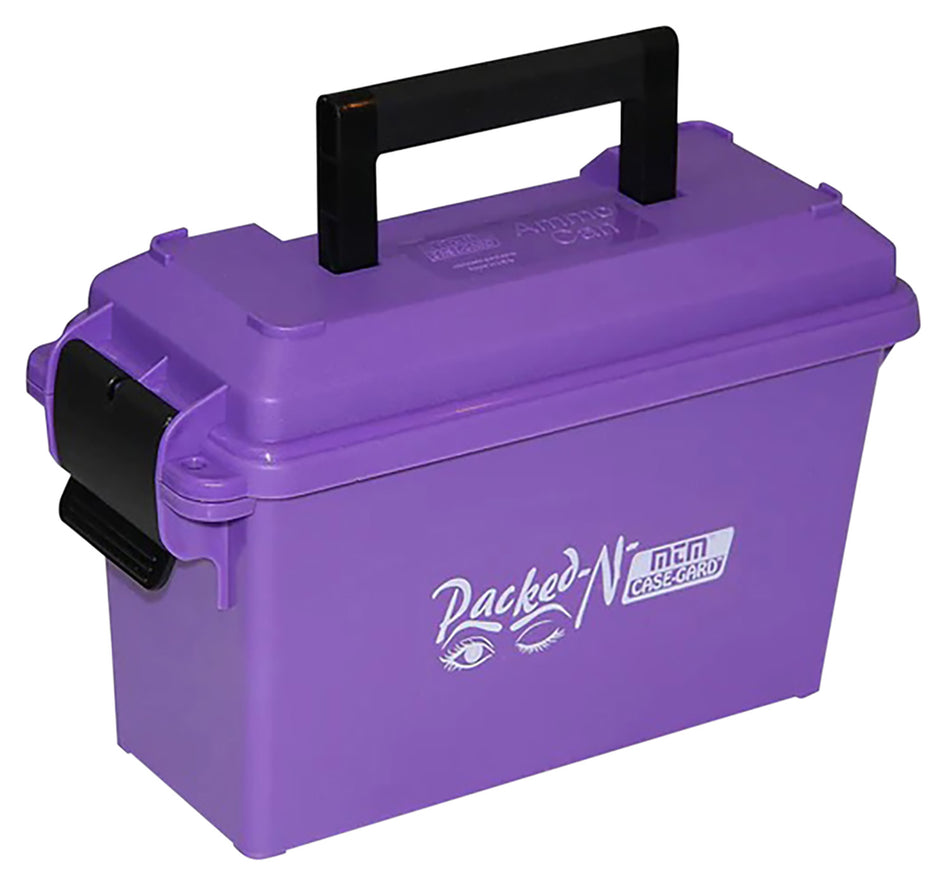 MTM Case-Gard AC30T25 Purple Polypropylene Tall 30Cal Ammo Storage Can Dual Latch