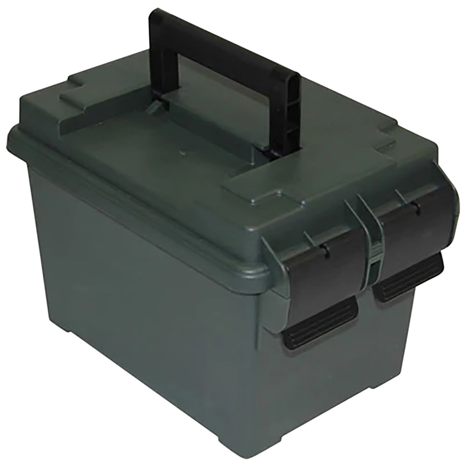 MTM Case-Gard AC45 Forest Green Polypropylene 45 ACP Ammo Storage Can Dual Latch