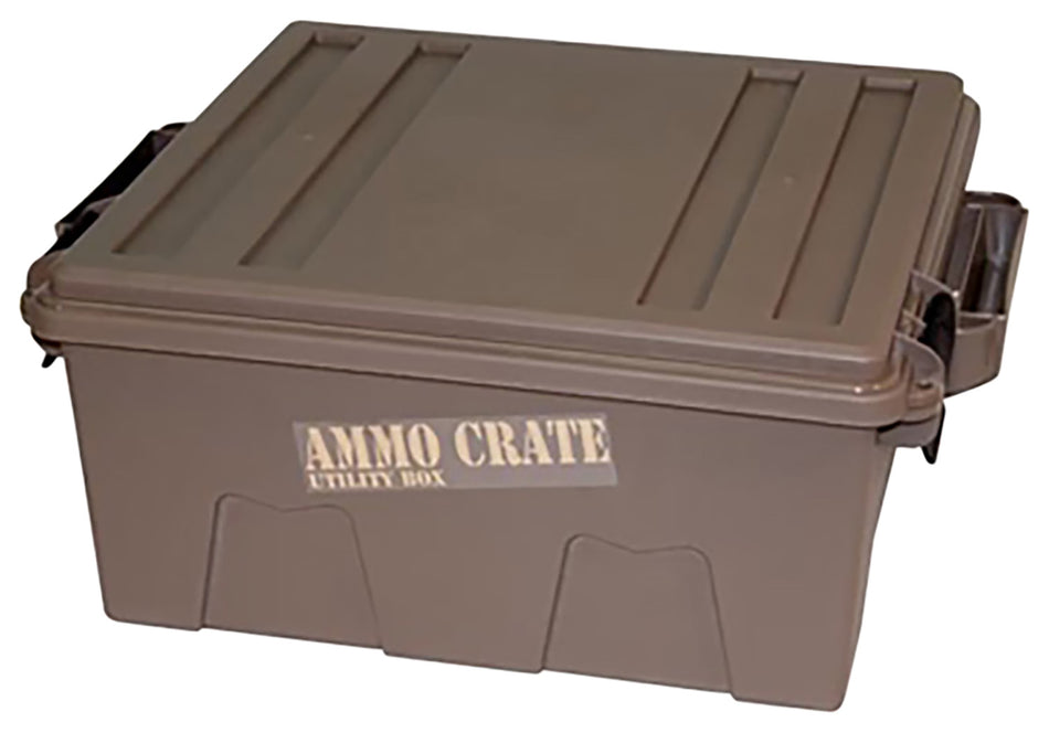 MTM Case-Gard ACR872 Dark Earth Polypropylene Ammo and Gear Crate Utility Storage Box