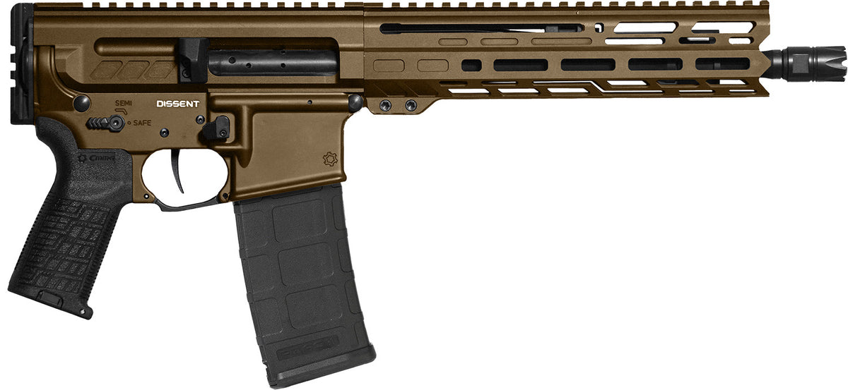 CMMG Dissent MK4 .300 Blackout Pistol, 10.5" Barrel, 30 Rounds, Midnight Bronze
