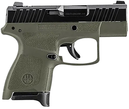 Beretta APX A1 Carry Micro-Compact 9mm Luger 8+1 3" Blued Barrel, OD Green Polymer Frame