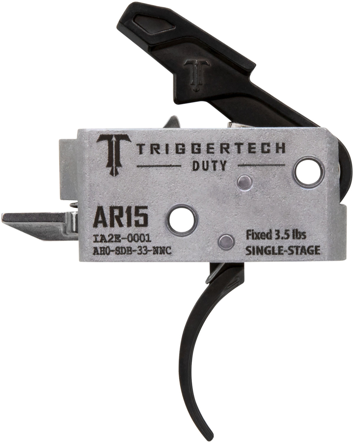 TriggerTech Duty Single-Stage Curved AR-15 Trigger, 3.50 lb Draw Weight